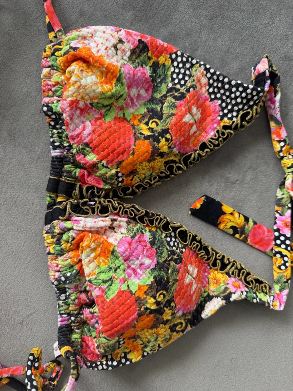 Luli Fama Multicolor Ruffle Trim Bikini Set - Picture 3 of 6